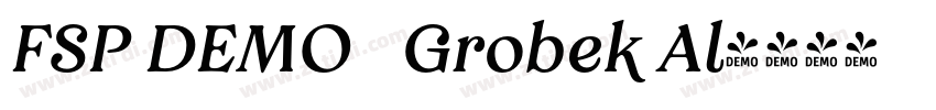 FSP DEMO   Grobek Al字体转换